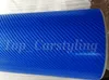 파란색 4D 탄소 섬유 VINYL WRAP 스티커 공기 거품 무료 자동차 자전거 / 공기 릴리스 자동차 / 보트 / 테이블 커버링 1.52x30m / 롤 5x98ft