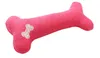 Plush Pet Dog Puppy Sound Toys Bone Kształt Puppy Cat Chew Squeaker Squeaky Pillow Solid Kolor Pięć kolorów 20pcs L236Y