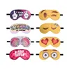 3D-utskrift Emoticon Lång Ögonfransar Resa Relax Eyeshade Sova Eye Mask Cover Girl EyePatch Blindfolds Glasögon Hälso- och sjukvård