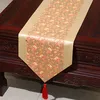 럭셔리 중국어 스타일 패치 워크 테이블 러너 직사각형 하이 엔드 다이닝 테이블 매트 자연 실크 브로케이드 티 테이블 천 200x33 cm