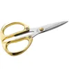 Gold-plated Stainless Steel Household Scissors Tailor Scissors Sewing Clothing Scissors