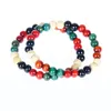 Fabrikspris Tibetansk Kvinnor Religion Smycken Gratis Frakt 50PC / Lot 8mm Sandelträ Buddhist Bön Mala Pärlor Armband