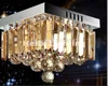 Gratis frakt Nyligen fyrkantig LED Crystal Ceiling Lamp 3W Fixture Champagne Tak Ljusbelysning Lampa Flush Mount Garanterad 100%