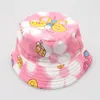 30 colors new arrival baby kids Cartoon sunflowers smile face fruit animals and camouflage Print hats boy girl little kids casual caps