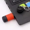 New 6 Colors Portable Rechargeable USB Mini LED Torch Lamp Light Flashlight Key Chain Ring Mini Flashlight Lanterna Built in Battery