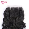 Brazilian Water Wave Human Hair Closure Brazilian Virgin Hair Bleached Knots Lace Closure 4x4 Hair Closure Can be dyed Free Shipping