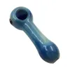 Spoon for smoking use herb tobacco glass pipe 4 inches starry sky blue galaxy