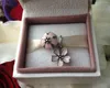 Charme box super kwaliteit fluwelen Europese stijl sieraden giftbox display cases wit en roze kleur wit 8pcs / lot groothandel