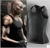 Pro Tights Men Sport Basketball Vest Tank Tops Summer Slim Fitness Skinny Male Training Suit Running Quick Torking Sleeveless