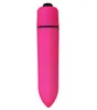 Potenti giocattoli del sesso del massaggiatore del punto G del vibratore impermeabile a forma di mini pallottola vibrante a 10 velocità per le donne Prodotti giocattolo per adulti