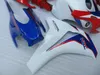 Formowanie wtryskowe Gorąca Sprzedaż Zestaw targowy dla Honda CBR1000RR 2008-2011 Białe Blue Red Fairings Set CBR1000RR 08 09 10 11 OT09