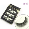 3D Vison Faux Cils 12 Styles 3 Paires Cils Faits À La Main Doux Épais Désordre Naturel Long Faux Faux Cils Outils De Maquillage Beauté Cadeau De Noël 3D03