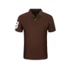 Men de marque célèbre Men Polo Broderie 3 et Animal Luxury Le Drapeau Tricolore Men Business Casual Male Polos T-shirt