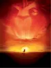 Lion King Cartoon Backdrop Vinyl Cloth Beautiful Sunset Digital Kid Studio Background Children Photography Backgrounds 5x7ft