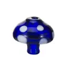 Colored Glass Carb Cap Mushroom Carbcap Smoking Accessories with a Hole on Top for Quartz Thermal Banger at Mr Dabs