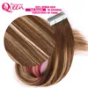 # 4/27/4 fita de cor em extensões de cabelo humano brasileiro virgem humana hetero capitão 50g 20 pcs / set pele de trama de pele weave liso ponta plana