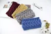 24 colors Plum Knit Headband Chunky Knit Earwarmer Wool Headbands For Women Girls Fall Winter Accessories