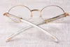 2019 nouvelles lunettes rondes rétro 7550178 lunettes de corne mixtes hommes et femmes monture de lunettes taille: 55-22-135mm