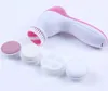 5 in 1 Electric Facial Cleansing Brush Face Pore Acne Cleanser Body Cleaning Massage Mini Skin Beauty Massager Brushes Free by DHL