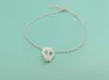 Tiny Sugar Skull Charm Armband S￶t skelett Simple Animal Skull Face Huvudarmband f￶r kvinnors g￥va smycken