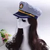 New Striped Navy Cap for Adult Children Fashion Military Captain Hats Caps Women Men Boys Girls Sailor Hats Army Naval Caps berets