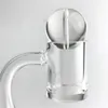 25 mm glaskolhydratlock för vattenpipa Flat Top Quartz Terp Slurper Thermal Banger Nail Clear Tjock Pyrex hål Caps Vattenrör