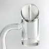 25mm quartzo terp slurper banger tampa de carburador cachimbo de água topo plano unhas sem domo contas transparentes tampas de buraco de bola para cachimbos de água