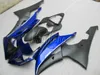 Carenagens de molde de injeção para Yamaha YZF R6 08 09 10 11 12-15 kit de carenagem preto azul YZFR6 2008-2015 YT01