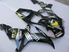 Vit Black Fairing Kit för Yamaha YZF R1 2002 2003 Fairings Set YZF R1 02 03 IU89