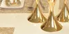 Centrotavola per vasi in cristallo dorato decorativo per matrimoni Vaso per fiori a tromba con grande ciotola