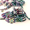 Braccialetti di amicizia del Nepal Braccialetti di tessuto colorati da 2,8 cm Braccialetti di venti nazionali fatti a mano spedizione gratuita