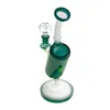 Novel design glass bong smoking pipe Glass Water Pipes Bongs Double Recycler Bong 8.6 inches 14MM Joint