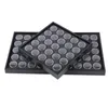 Partihandel-Tom 25/50 Utrymme Nail Art Gems Rhinestone Storage Container Case Box Plate Manicure Tool