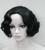 free shipping beautiful fashion New Ladies Short wig Classy Vintage Curly Wavy-Style Wig in Black/Brown/Blonde Wigs