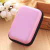 Colorful Earphone Storage Carrying Bag Rectangle Zipper Earpphone Earbud EVA Case Cover For USB Cable Key Coin Free DHL