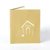 Cute Dog Pop Up Cards Greeting Cards gift card for Congratulation, for Special Day, Birthday or Wedding Congratulation