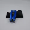 Pinza pieghevole multifunzione portatile Pinza tattica in acciaio Coltelli combinati multiuso Strumenti EDC per esterni Commercio all'ingrosso di colore blu