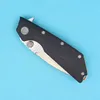 Special Offer Flipper Knife D2 Satin Drop Point Blade G10 Handle Ball Bearing Fast Open Pocket Folding knives Outdoor Survival Tactical Gear 3 Handle Colors