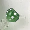 Green Mushroom Стеклянная мензурка со стеклянным стаканом с опущенным штоком Пьяная масляная вышка Bongs Установки Zob Hitman Прямой кальян 50 * 5 кальян