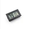 NIEUWE Zwart / Wit Mini Digitale LCD Milieu Thermometer Hygrometer Vochtigheid Temperatuurmeter In Room Koelkastijsbox