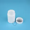 24 stks / partij Promotie 80ml lege plastic navulbare fles witte dop 80g effen pot monster jar draagbare capsule flacon hoge kwaliteit