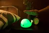 Botão pequeno Dolphin Pat LED Night Light Touch Sensor de luz com carregador USB Lâmpada para Banheiros Quartos Decor