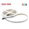 LED-remsor lampor 5050 SMD 5M 600LEDS Icke-vattentät RGB Flexibel belysning Ribbontape 12V Högdensitetsdekoration LED-strängar