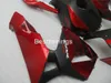 Placas de plástico ABS moldadas por injeção para Honda CBR600RR 03 04 kit de carenagem preto vermelho CBR600RR 2003 2004 RT21
