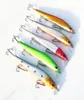 10pc Minnow Fishing Lure Baits durs en plastique 14cm551quot23g081oz avec 4 crochets pêcheurs Wobblers7808157