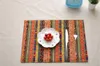 Gorące maty stołowe stołowe maty stołowe podkładki wysokiej jakości dom Essential podwójny pokład stół stołowy styl etniczny mata restauracyjna