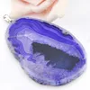 LuckyShine Excellent Fire Natural Purple Agate Gems 925 Sterling Silver Wedding Pendants for Necklaces Friend Gift Handmade DIY