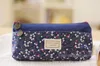 New Fashion Small Floral Pattern Multilayer Fashion Double Zipper Pencil Case Stationery Väskor Pouch Makeup Kit Gratis frakt