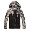 Homens Bomber Florais Masculinos Homens Hip Hop Slim Fit Flores Piloto Casaco New Fashion Hooded Jackets Plus Size 4XL