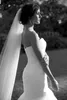 One layer White Ivory Champagne Wedding Veil Cathedral Length Cut Edge Bridal Veil Rhinestone with comb 971p